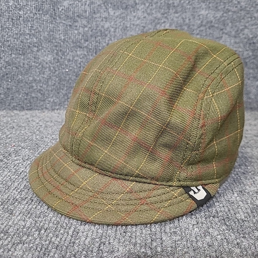 Goorin Bros Cap Hat Newsboy Small Green Plaid‎ Flat Cabby XS